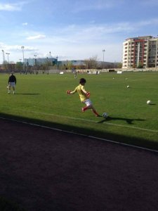 BKV Előre SC - Nagyatád mérkőzés előtti bemelegítés közbeni pillanatkép